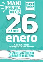 Nos unimos a la manifestación del 26 de enero promovida por Marea Blanca en defensa de la Salud Pública
