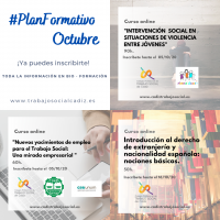 Un adelanto de los cursos del mes de octubre 2020.