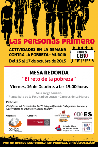 Mesa redonda: "El reto de la pobreza"
