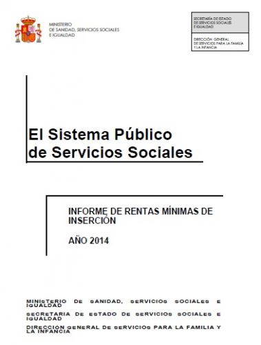 Informe de Rentas Mínimas de Inserción - Año 2014