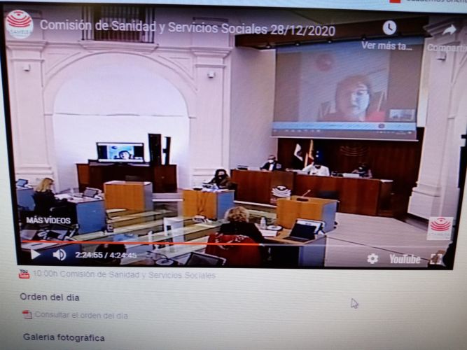 COMPARECENCIA DE LA PRESIDENTA DEL COTS DE CÁCERES EN LA ASAMBLEA DE EXTREMADURA