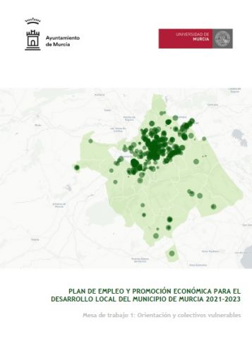 Participamos en la Mesa 1: Orientación y Colectivos Vulnerables del Plan de Empleo y Promoción Económica para el Desarrollo Local 2021-2023 del Ayto. de Murcia