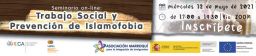 Seminario Online "Trabajo Social y prevención de la islamofobia" el 12 de mayo