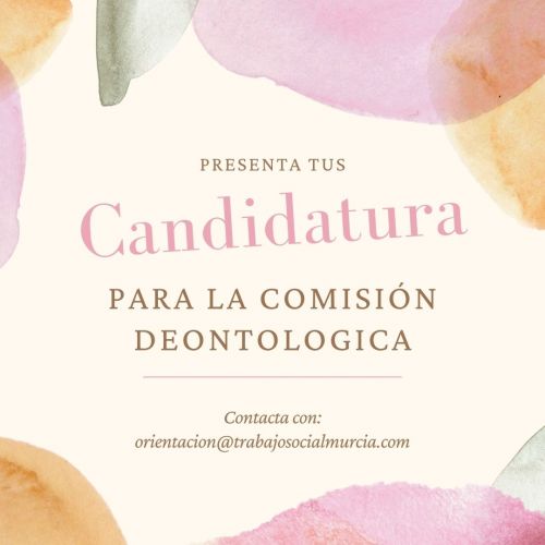 Envia tu propuesta de participación para la Comisión Deontologica del CGTS- Fecha Máxima 12 de Octubre