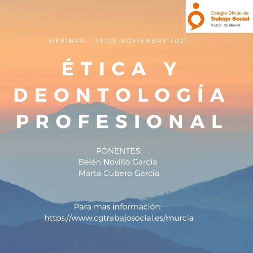 Webinar "Etica y Deontología Profesional" 18 de Noviembre 2021