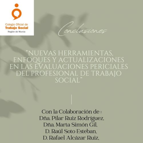Conclusiones Webinar Nuevas herramientas, enfoques y actualizaciones en las evaluaciones periciales del Trabajo Social