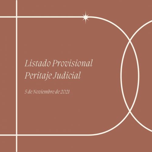 Listado PROVISIONAL de Peritaje Judicial de Trabajo Social 2022