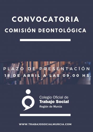 Se abre el plazo para participar el la Convocatoria de la Comisión Deontológica del Colegio