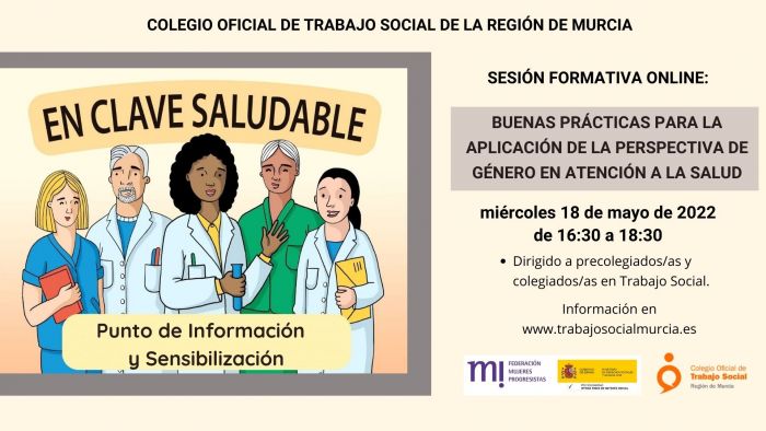 Webinar Información y Sensibilización "Buenas Prácticas para la aplicación de la perspectiva de género en salud"