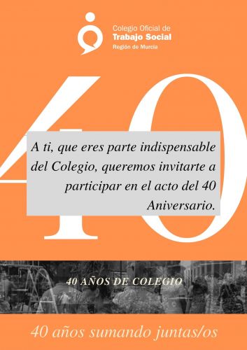 Participa en el 40 aniversario del Colegio