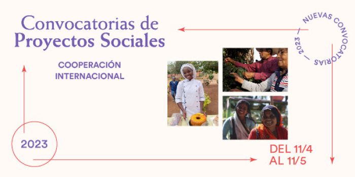 Convocatoria de Proyectos Sociales Cooperación Internacional 2023