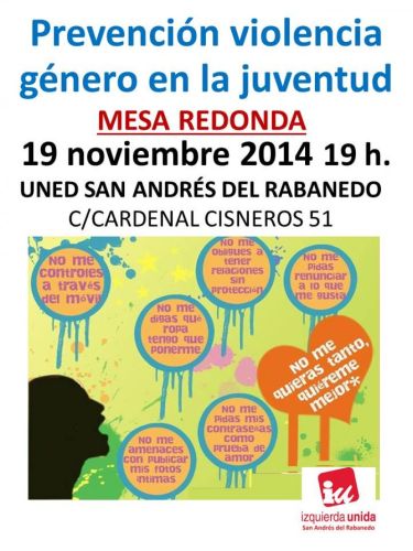 Mesa Redonda “MIÉRCOLES PARA PENSAR Y ACTUAR” miércoles 19 de noviembre a las 19 horas