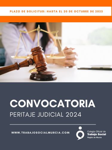 Convocatoria Peritaje Judicial 2024: plazo abierto hasta el 20 de octubre