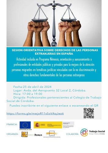 C.P.T.S. CORDOBA Y APIC: SESION ORIENTATIVA DERECHOS PERSONAS EXTRANJERAS