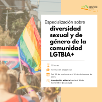 Especialización sobre diversidad sexual y de género de la comunidad LGTBIA+