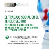 Webinar: "El trabajo social en el tercer sector: Reflexiones y análisis del Trabajo Social en el ámbito del tercer sector"