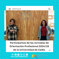 Participamos de las Jornadas de Orientación Profesional 2024/25 de la Universidad de Cádiz.