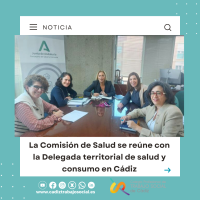 La Comisión de Salud se reúne con la Delegada territorial de salud y consumo en Cádiz