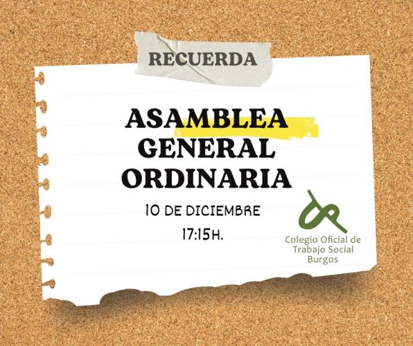 ASAMBLEA GENERAL ORDINARIA