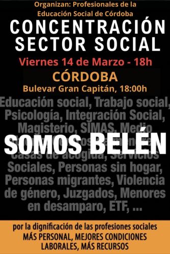 CONCENTRACIÓN POR LA DIGNIFICACIÓN DE LAS PROFESIONES SOCIALES