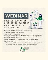 WEBINAR TREBALL SOCIAL EN L’ÀMBIT DE JUSTICIA  EN LA PROVINCIA DE CASTELLÓ
