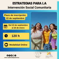 Curso online "Estrategias para la Intervención Social Comunitaria". 120h