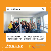 Éxito de la Mesa Experta “El Trabajo Social en el Tercer Sector/Entidades Sociales”