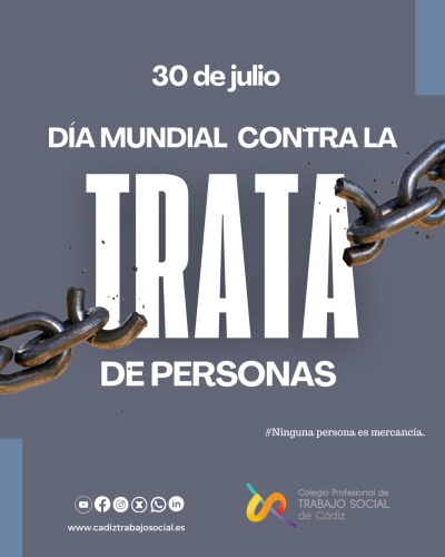 El Colegio Profesional de Trabajo Social contra la explotación de seres humanos