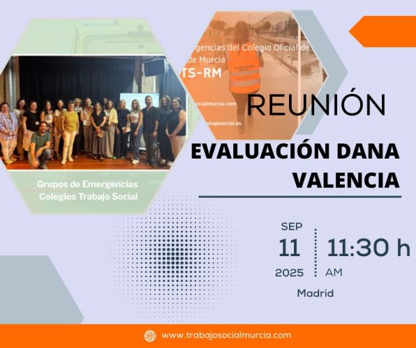 El Grupo de Emergencias del Colegio participa en la reunión de evaluación final de la Dana de Valencia.