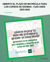 Abierto el plazo de matrícula para los CURSOS DE IDIOMAS - CUID UNED 2025-2026