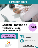 Curso online "Gestión Práctica de Prestaciones de la Seguridad Social I"